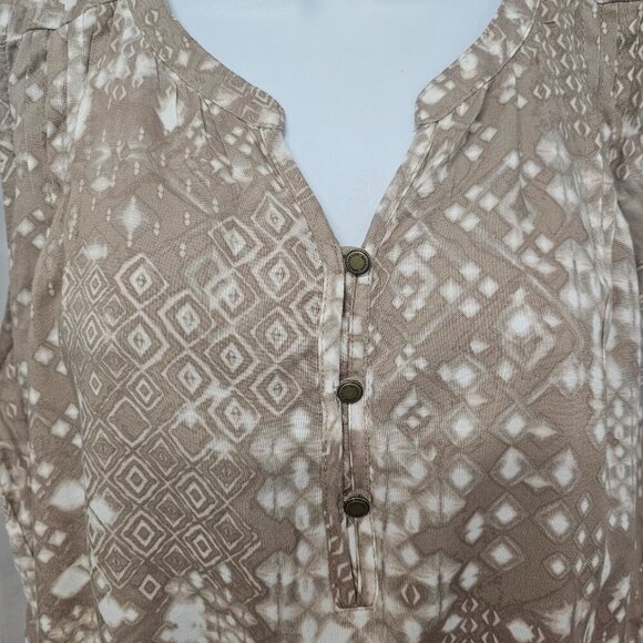 Sonoma Tan Aztec Boho Tank Festival Hippie L - Picture 3 of 11